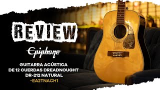 Review guitarra acústica Epiphone de 12 cuerdas natural- EA2TNACH1 - YouTube
