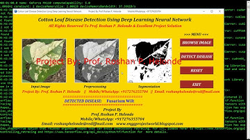 Cotton Leaf Disease Detection Using Deep Learning Neural Network Python OpenCV Project Source Code