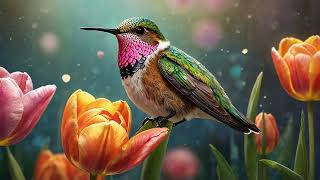 4K . Relax Fast: Soft Music with the Charm of a cute hummingbird screenshot 2