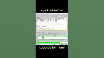MySQL LIMIT in 60 Seconds #shorts #shortsfeed #mysql