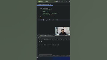 Accessing item in dictionary python #python #coding #pythonforbeginners #programming #tech #shorts