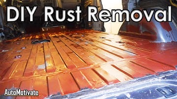 Astro Van DIY Rust Removal - Stealth Camper Van Build - Part 3