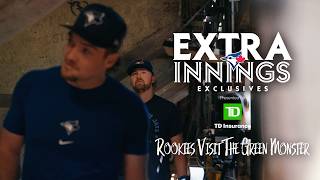 Blue Jays rookies sign The Green Monster!