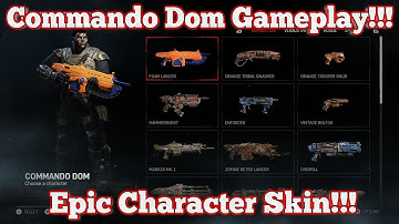 Gears of War 4 : Commando Dom Gameplay!!! (Epic Character Skin)