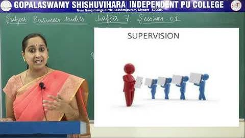BUSINESS STUDIES | ll PUC | CH 07 | DIRECTING - SUPERVISION | S01