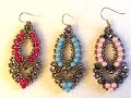 Video Tutorial   Beaded Earrings "Esmeralda"