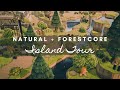 NATURAL FORESTCORE ISLAND TOUR | Animal Crossing New Horizons