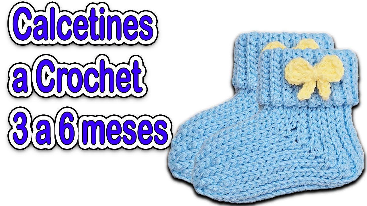 ¡Calcetines de Bebé a Crochet en Minutos! 🧶 Perfectos para Principiantes y Súper Adorables 👶