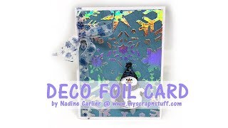 Snowman Card with Deco Foil