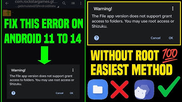 Obb/data folder access restriction - this folder has android access restriction on android 13