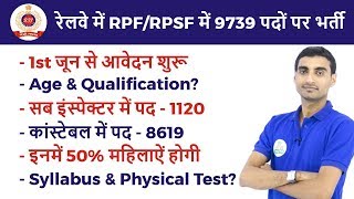Recruitment of posts in RPF/RPSF in Railways || Application starts from 1st June || by Vivek Sir ... screenshot 1