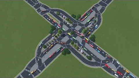 Continuous flow intersection