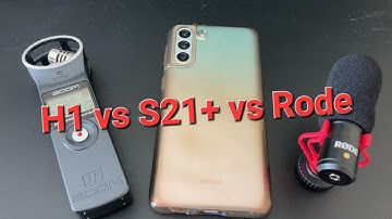 Galaxy S21+ vs. Rode VideoMicro vs. Zoom H1: Audio Recording Quality Comparisons