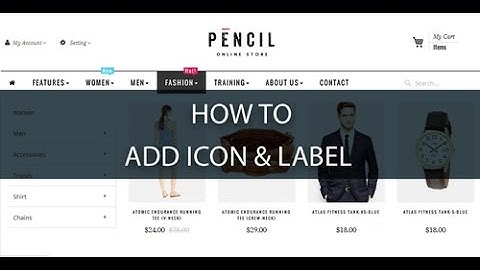 How To Add Menu Icon And Label - Magento 2 Mega Menu Tutorials By LandOfCoder
