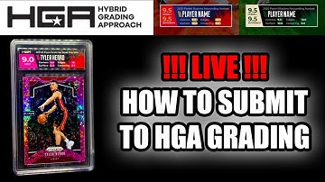 LIVE !!! How To Submit Sports Cards To HGA Grading