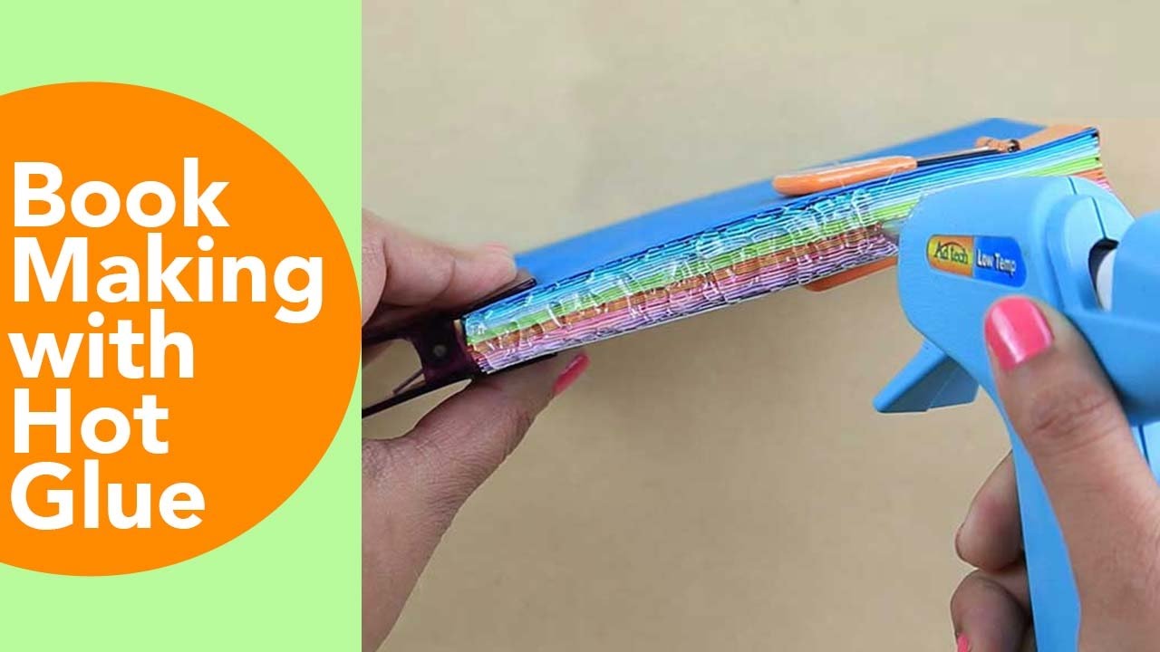 DIY Hot Glue Book Binding with Video Tutorial - Smiling Colors