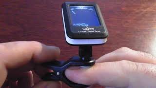 Caline CT-03B Clip On Tuner Info