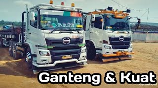 mobil truk besar dengan suara klakson yang keras sekali