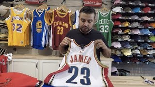 lebron james mitchell and ness jersey