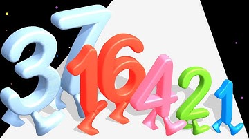 NUMBER MERGE RUNNER (Mood Game) - Satisfying Mobile Games