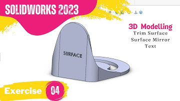 SolidWorks Exercise 4 | SolidWorks Tutorial | Solidworks 2023