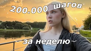Прошла 200.000 шагов за неделю! 30.000 шагов каждый день😱