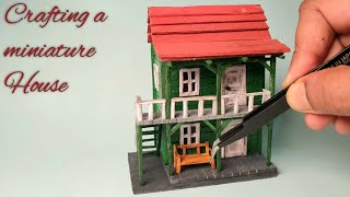 Crafting a miniature House: Handmade Artistry at its Finest! 🏘
