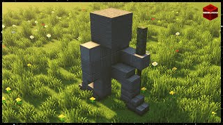 How to Build a Easy Small Stone Statue in Minecraft