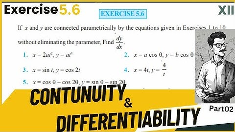 Exercise 5.6 Class 12 Maths continuity and differentiability by physics liker #differentiation
