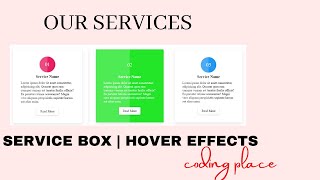 Service Box Hover Effects | HTML & CSS