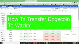 How to Transfer Dogecoin Cryptocurrency to WazirX (2022)