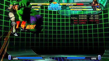 MvC3: Hulk - Combo 05 - Full Metal Gamma Double!