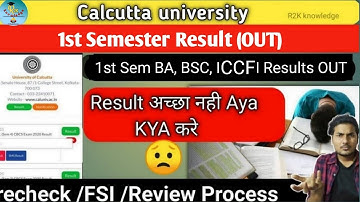 CU RESULT: Supple in 1st Semester CCF 😥| How To Apply For Review And FSI
