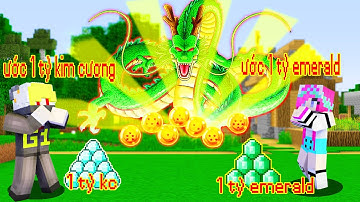 ONE VÀ NOOB YETI THỬ THÁCH TÌM RA 7 VIÊN NGỌC TRIỆU HỒI RỒNG THẦN VÀ ĐIỀU ƯỚC BÁ ĐẠO TRONG MINECRAFT