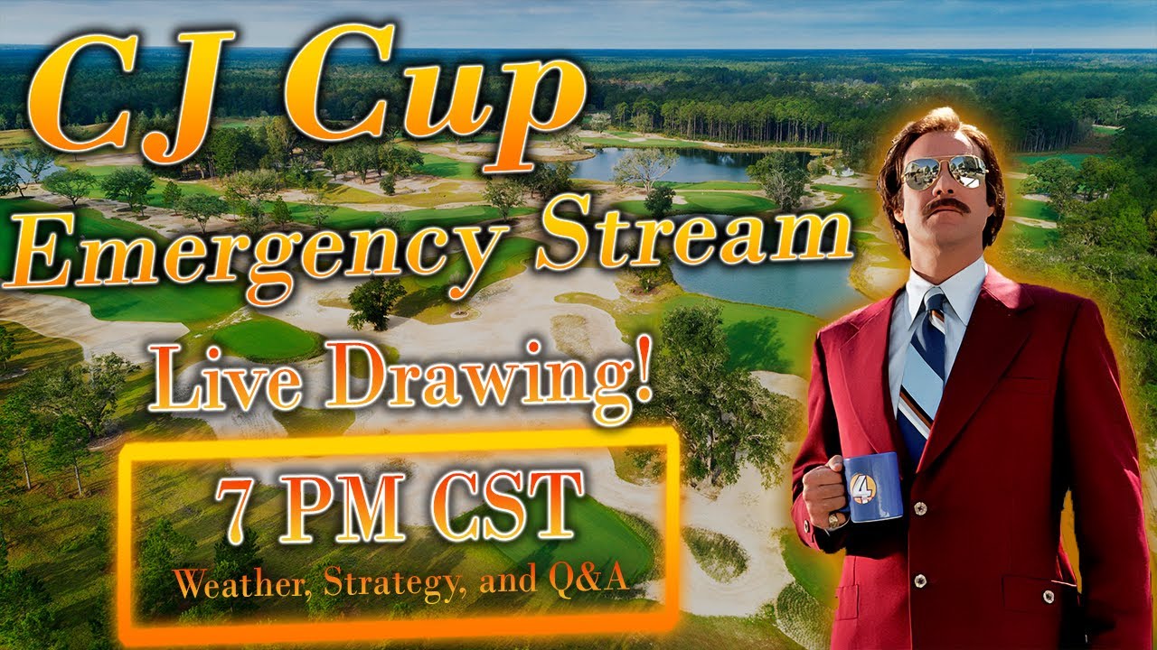 CJ CUP Emergency Stream PGA DFS DraftKings Strategy