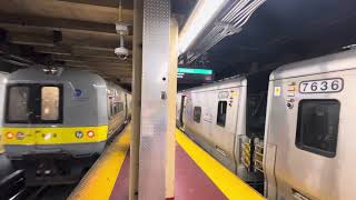 LIRR: M3 #9853/#9924 leaving Penn Station [+ M7 #7625/#7636]