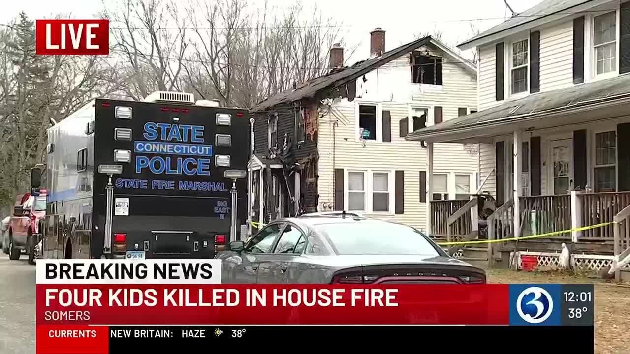 Four killed in house fire - YouTube