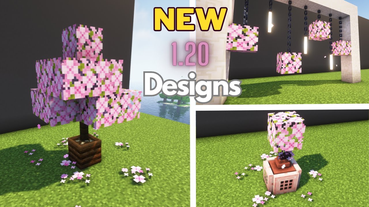20 NEW Plant Designs for Minecraft 1.20! YouTube