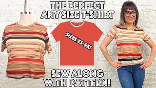 The Best Size Inclusive T-Shirt Pattern With Sew Along!
