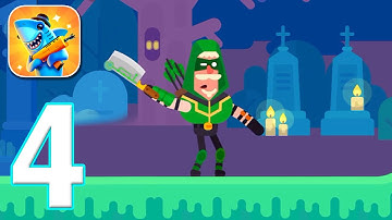 Bowmasters - Gameplay Walkthrough Part 4 - Robin the Quickshooter + 2 New Characters Unlocked (iOS)