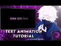 Text animation tutorial on alightmotion ✨️like AE. How to edit text animation ?
