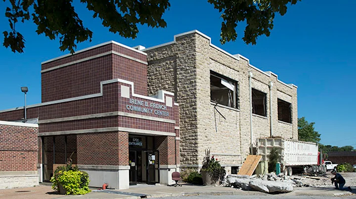History revealed during demolition of Irene B. Fre...