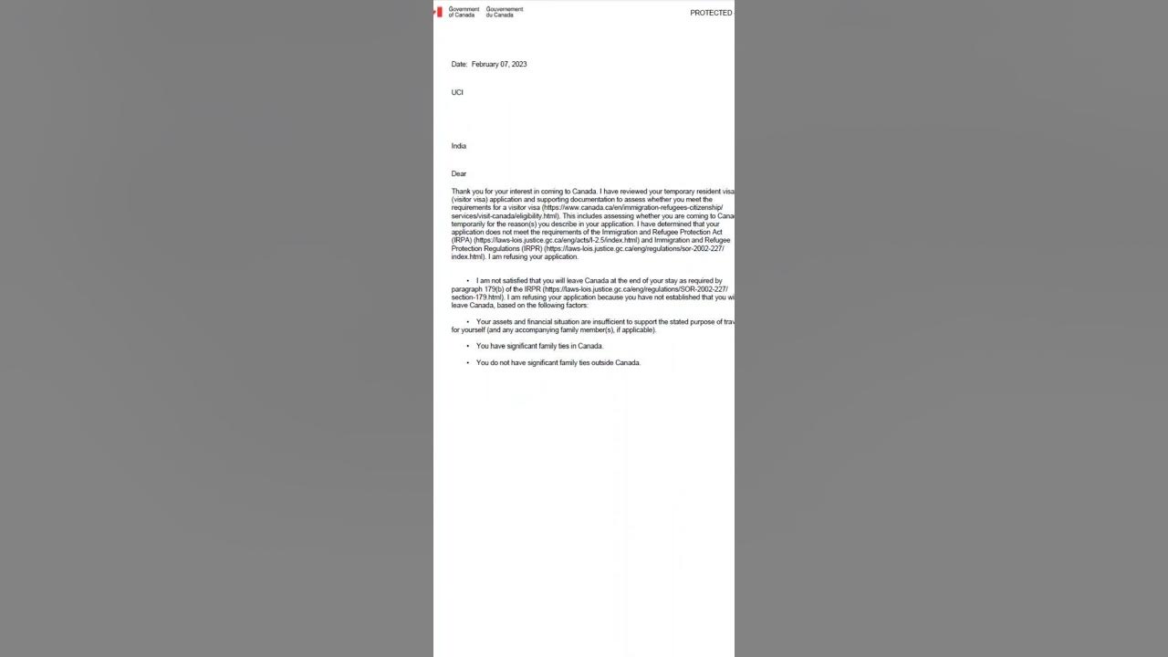Canada Visitor Visa Refusal Letter The Application Took 2 5 Years For canada-visa-refusal-reasons-and-what-to-do-next-2024-best-immigration