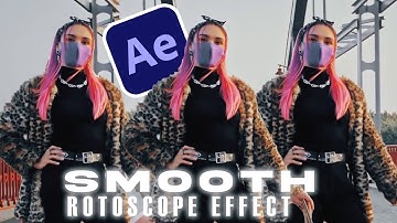 CREATE SMOOTH ROTOSCOPE EFFECT  IN AFTER EFFECT  II TUTORIAL