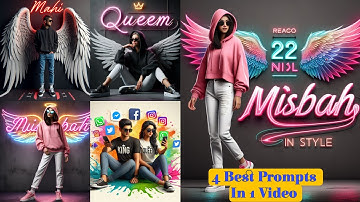 4 Best Beautiful Girl & Couple AI name Images 2024 II Ai images II Bing image Creator tutorial