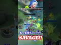【SAVAGE】火力ベラ気持ちええ～～【モバイルレジェンド/MobileLegend】【Cyneric】#shorts