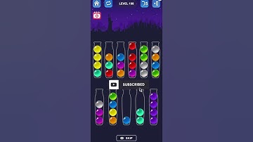 Ball sort puzzle level 198