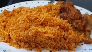 How to cook Sierra Leone  jollof rice with beef and chicken stew