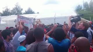 Manus Refugees and Asylum Seekers Chant 'Thank You, McKim'