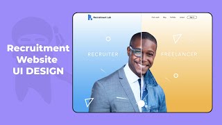 Recruitment Website #uidesign - Speed art (4min) screenshot 3